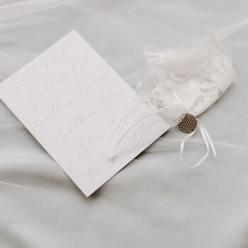 Personalised Daisy Charm Lucky Wedding Horseshoe, 8 of 11