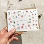 Blush Pink Roses, Gypsophila And Eucalyptus Thank You Cards, thumbnail 1 of 7