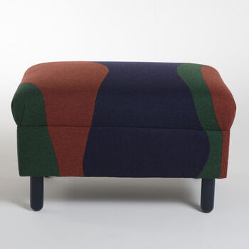 Bespoke Fabric Colour Block Footstool, 6 of 12