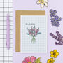 Happy Mother's Day Floral Greeting Card, thumbnail 1 of 3