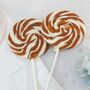 Giant Salted Caramel Swirly Lollipop, thumbnail 2 of 3