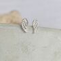 Silver Angel Wing Earrings, Let Your Dreams Take Flight, thumbnail 2 of 4