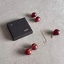 January Birthstone Garnet Gold Plated Necklace, thumbnail 2 of 7