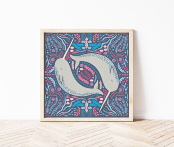 Folk Narwhals Print, 2 of 2