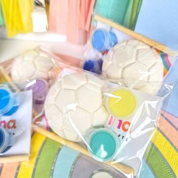 Paint Your Own Football Craft Kit Party Favours, 5 of 6