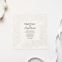 Floral Lace Wedding Invitation, thumbnail 2 of 4