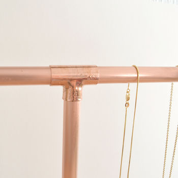 Copper Jewellery Stand For Necklaces And Bracelets, 2 of 3