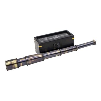 Personalised 17 Inch Gunmetal Telescope With Wood Box, 4 of 11