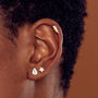 Lightning Bolt Stud Earrings, thumbnail 2 of 9