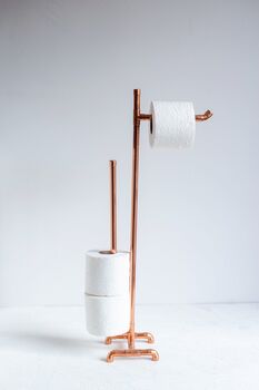 Copper Toilet Paper Holder – Freestanding, 5 of 5