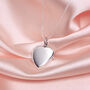 Sterling Silver Engravable Heart Locket On Chain, thumbnail 1 of 5