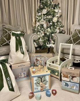 Personalised Velvet Bow Gift Sack, 7 of 12