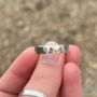 Hammered 5mm Ring In Sterling Silver, thumbnail 4 of 6