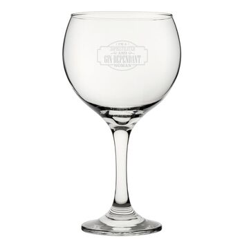 Funny Gin Dependent Gin Glass, 2 of 2