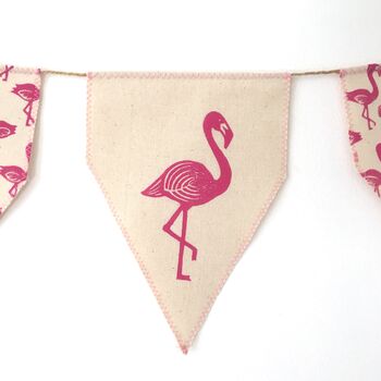 Flamingo Bunting. Pink. Hanging Decoration. Handmade, 3 of 4