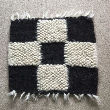 Chess Seat Pads| Seat Covers| Handwoven, 8 of 8