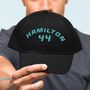 F1 Formula One Inspired Birthday Gift Personalised Cap Custom Name + Number, thumbnail 1 of 8