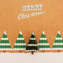 Christmas Card With Handmade Glass Snowy Tree Brooch, thumbnail 4 of 5