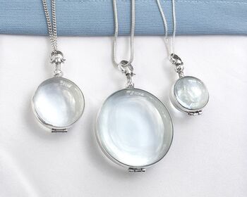 Personalised Silver Locket Necklace Photo Gifts, 3 of 12