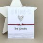 'Best Grandma' Wish Bracelet, thumbnail 1 of 3