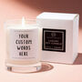 Personalised Custom Text Scented Candle With Gift Box, thumbnail 1 of 6
