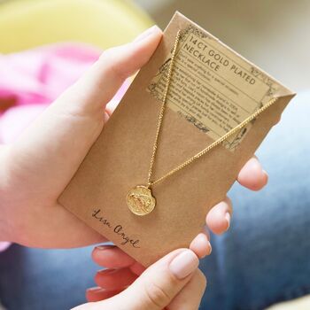 Personalised Gold Plated Steel Zodiac Pendant Necklace, 8 of 12