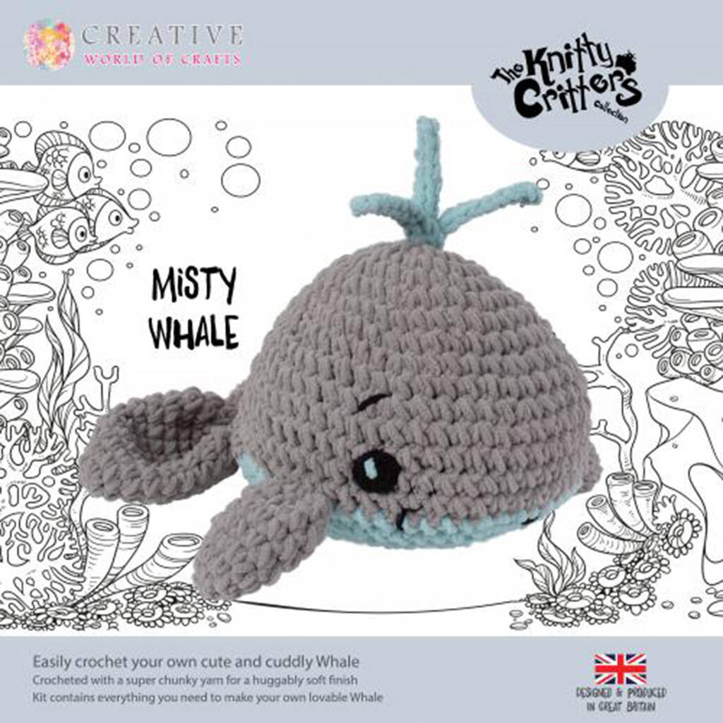 Misty Whale Crochet Kit By The Knitty Critters