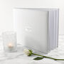 Personalised Luxury White Italian Leather Memoriam Book, thumbnail 4 of 12