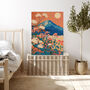 Japanese Blue Mountain Art Print, thumbnail 5 of 5
