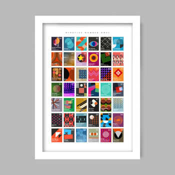 Number Ones Of The Nineties Music Poster Print, 3 of 3