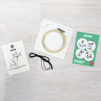 Moomintroll's Beach Day Fun Mini Embroidery Kit, 2 of 4