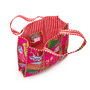 Serendipity Cotton Quilted Tote Bag Tropical Fuchsia, thumbnail 3 of 4