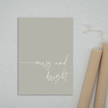 Merry And Bright Modern Christmas Cards, 4 of 6