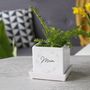 Personalised Mini Cube Plant Pot For Mum, thumbnail 7 of 10