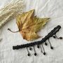 Handmade Black Beaded Gothic Emo Lace Choker Necklace, thumbnail 3 of 7