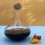 Personalised Message Red Wine Carafe With Oak Stopper, thumbnail 1 of 2