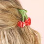 Large Red Cherry Hair Clip, thumbnail 4 of 4