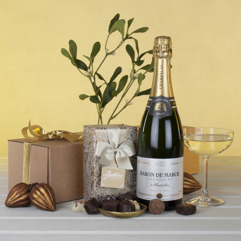 Champagne And Chocolates Gift Box, 1 of 4