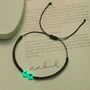 Set Of Two Glow In The Dark Braided Initial Bracelets, thumbnail 7 of 7