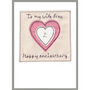 Personalised Heart Wedding Anniversary Card For Wife, thumbnail 7 of 12