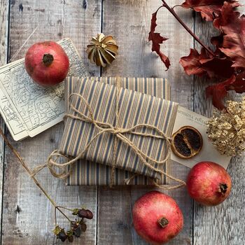 Blue Stripe Fibre Pattern Paper, 6 of 8