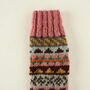 Fair Isle Hand Knitted Wool Socks, thumbnail 9 of 10
