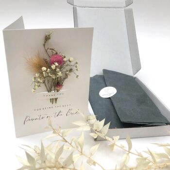 Parents Of Bride And Groom Thank You Cards Bouquet, 5 of 5