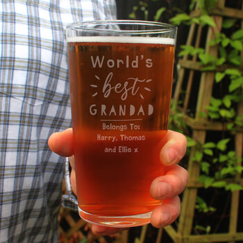 Personalised World's Best Pint Glass, 4 of 7