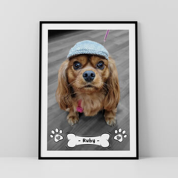 Personalised Dog Photo Print Wall Art Gift For Dog Mums And Dads, 3 of 5