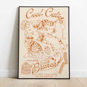 Cool Cats Brunch Poster, 9 of 9