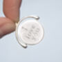 I Love You Sterling Silver Spinning Disc Necklace, thumbnail 1 of 3
