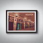 Heaven Nightclub London Travel Poster Art Print, thumbnail 1 of 8