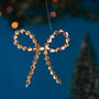 Gold Crystal Bow Christmas Ornament, thumbnail 2 of 3