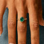 Sundar Green Onyx Silver Ring, thumbnail 2 of 10